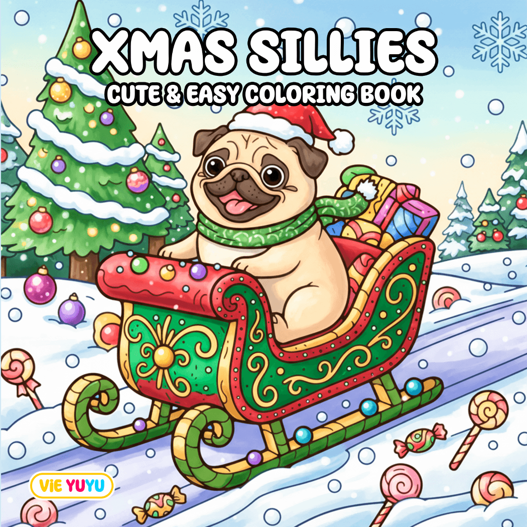 Xmas Sillies Coloring Book free gift cover