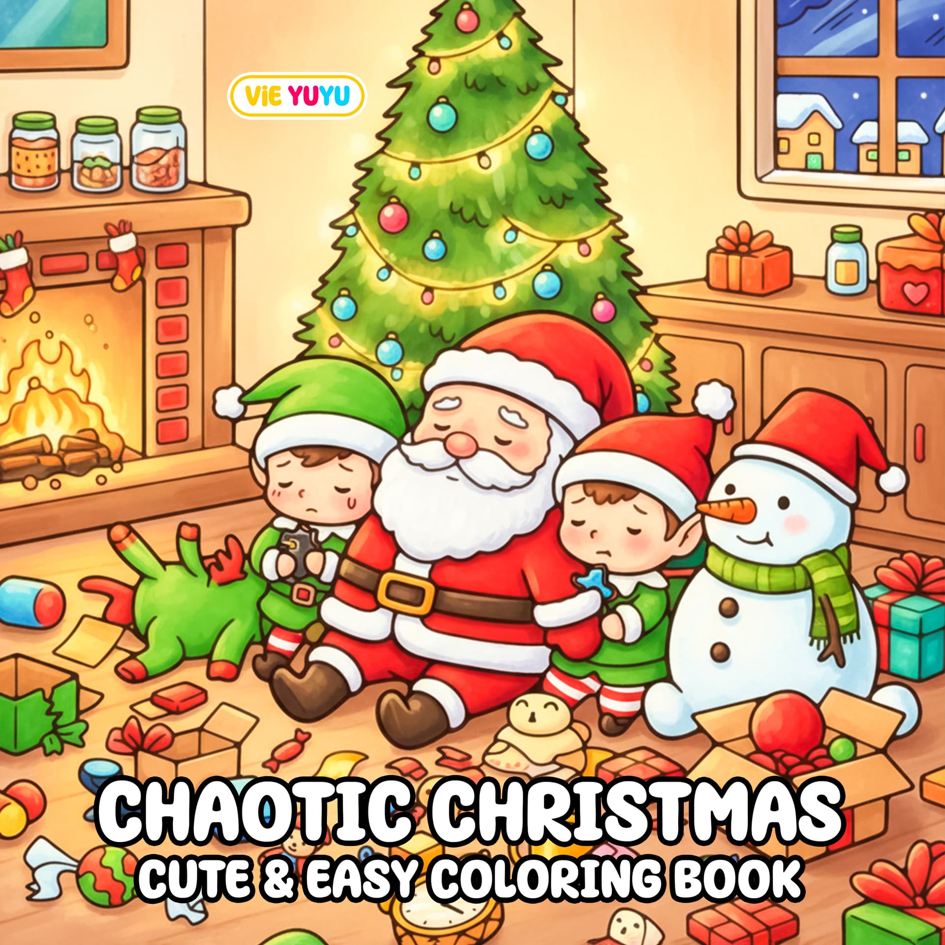 Chaotic Christmas Coloring Book cover